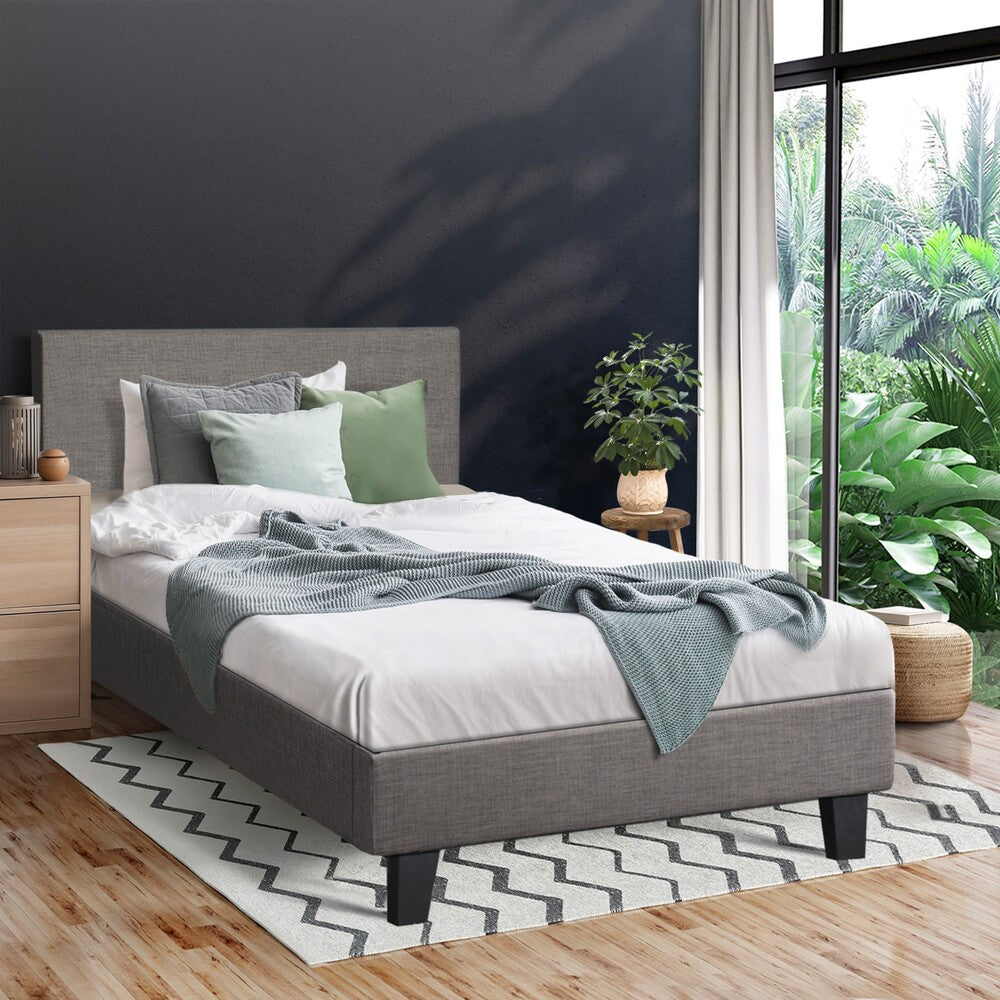 Demetrius Upholstered Bed Frame - Single