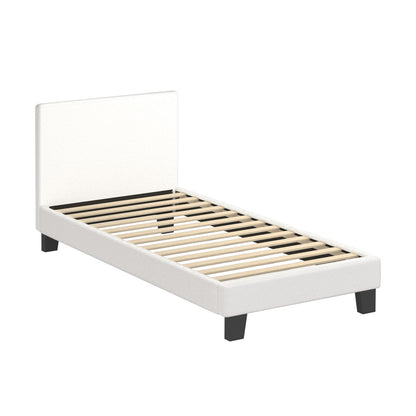 Demetrius Boucle Bed Frame - Single