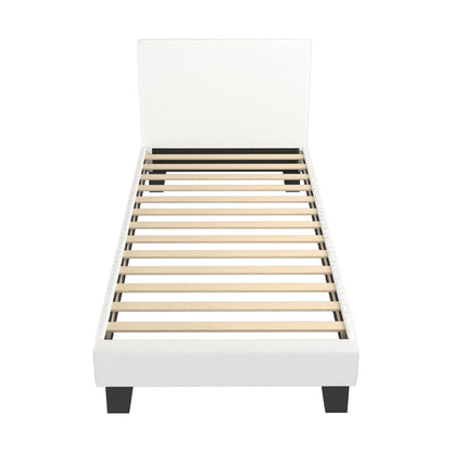 Demetrius Boucle Bed Frame - Single
