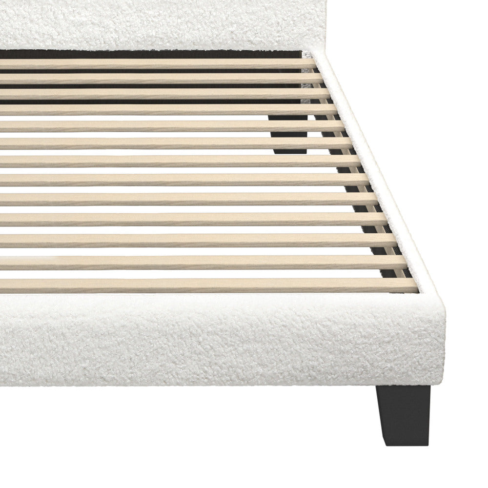 Demetrius Boucle Bed Frame - King Single