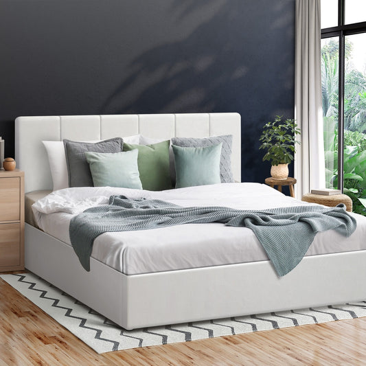 Zoe Gas Lift Bed PU Leather