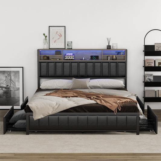 Atlas LED Storage Bed Frame