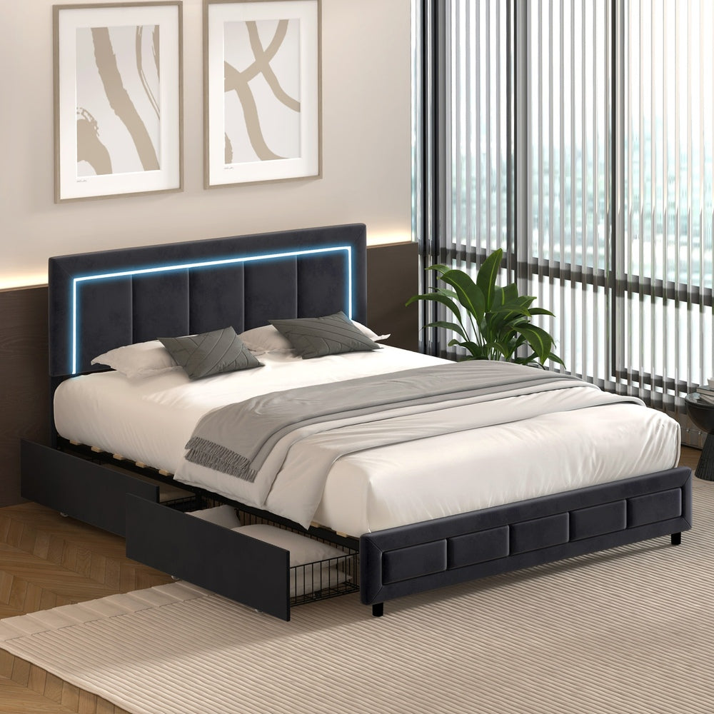 Zen LED Storage Bed