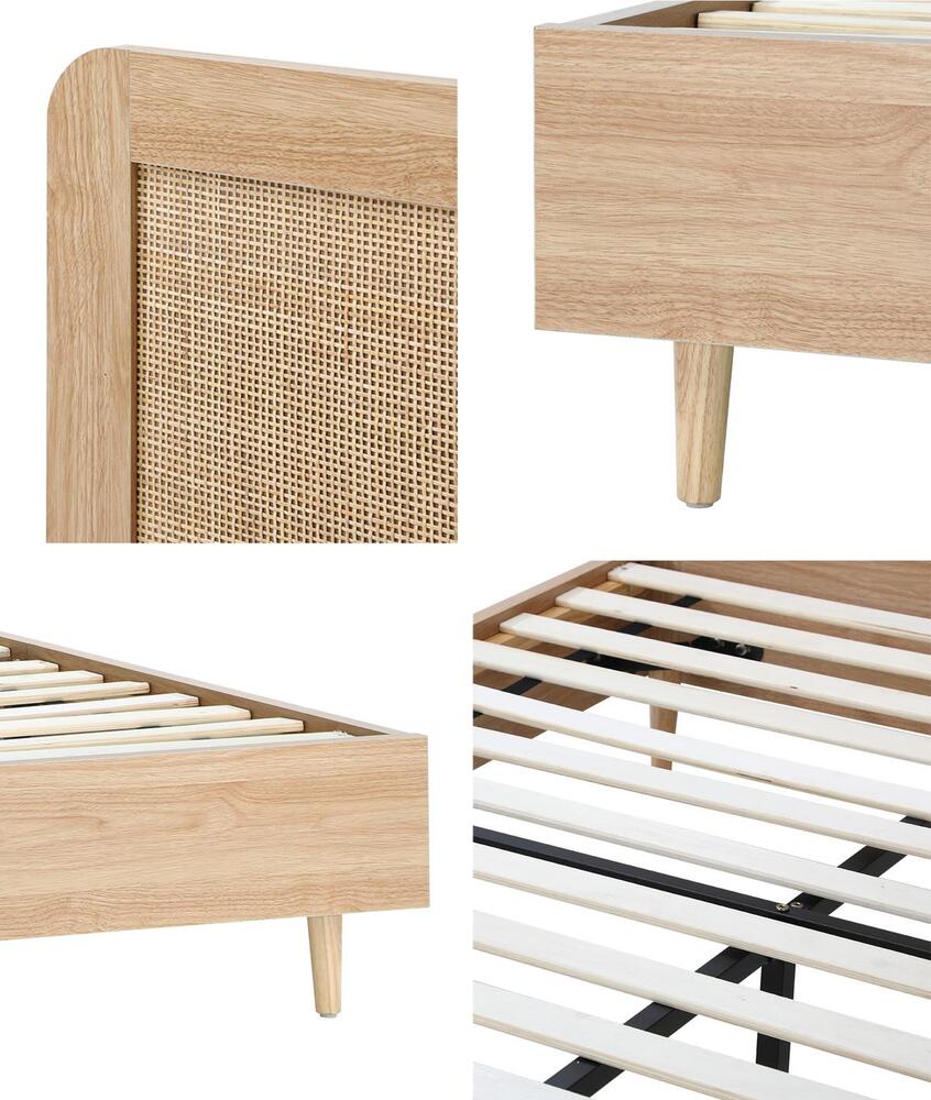 Dahlia Rubberwood Bed - Double