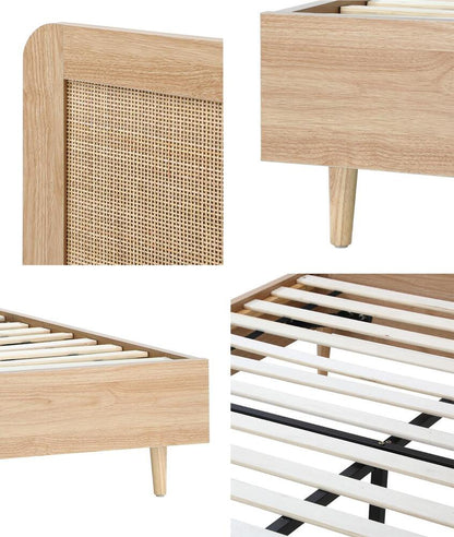 Dahlia Rubberwood Bed - Double