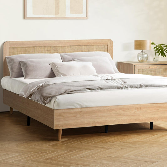 Dahlia Rubberwood Bed - King