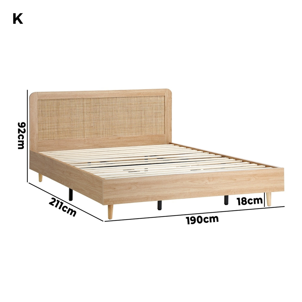 Dahlia Rubberwood Bed - King