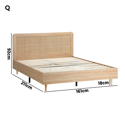 Dahlia Rubberwood Bed - Queen