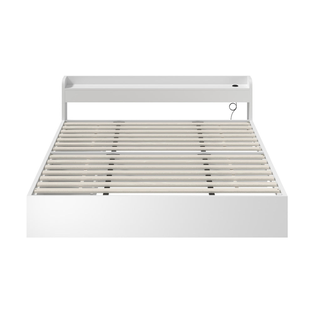 Cassandra 2 Drawer King Bed Frame White