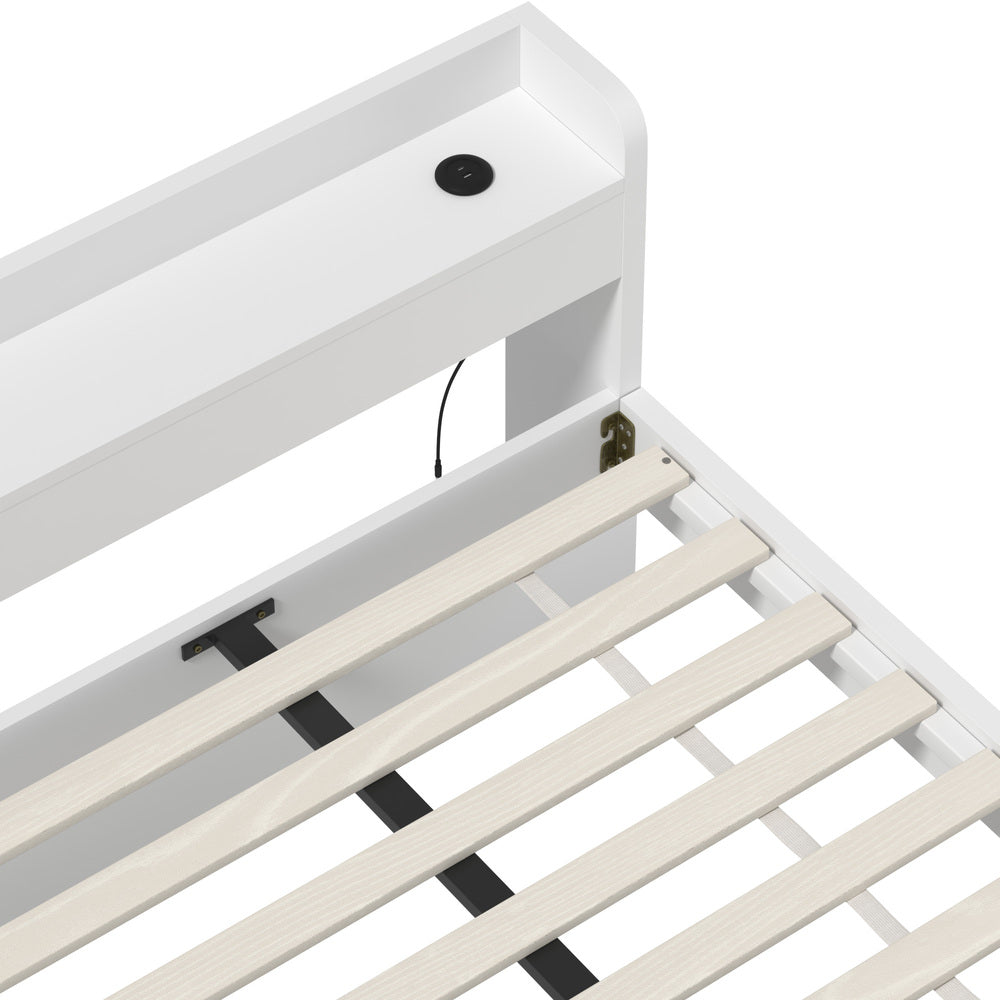 Cassandra 2 Drawer King Bed Frame White