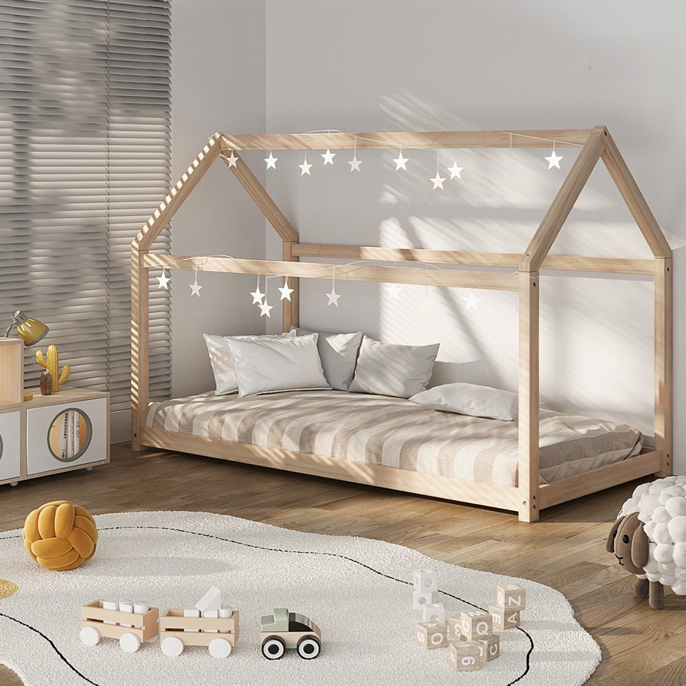 Caius Pine House Bed Frame Single