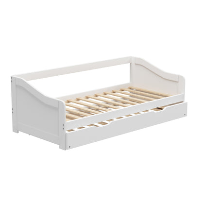 Nadine Trundle Bed Frame Single White