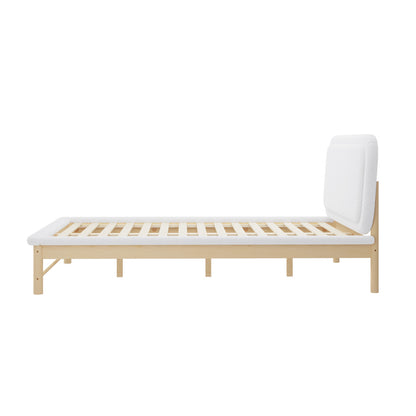 Eden Boucle Bed Frame Queen White