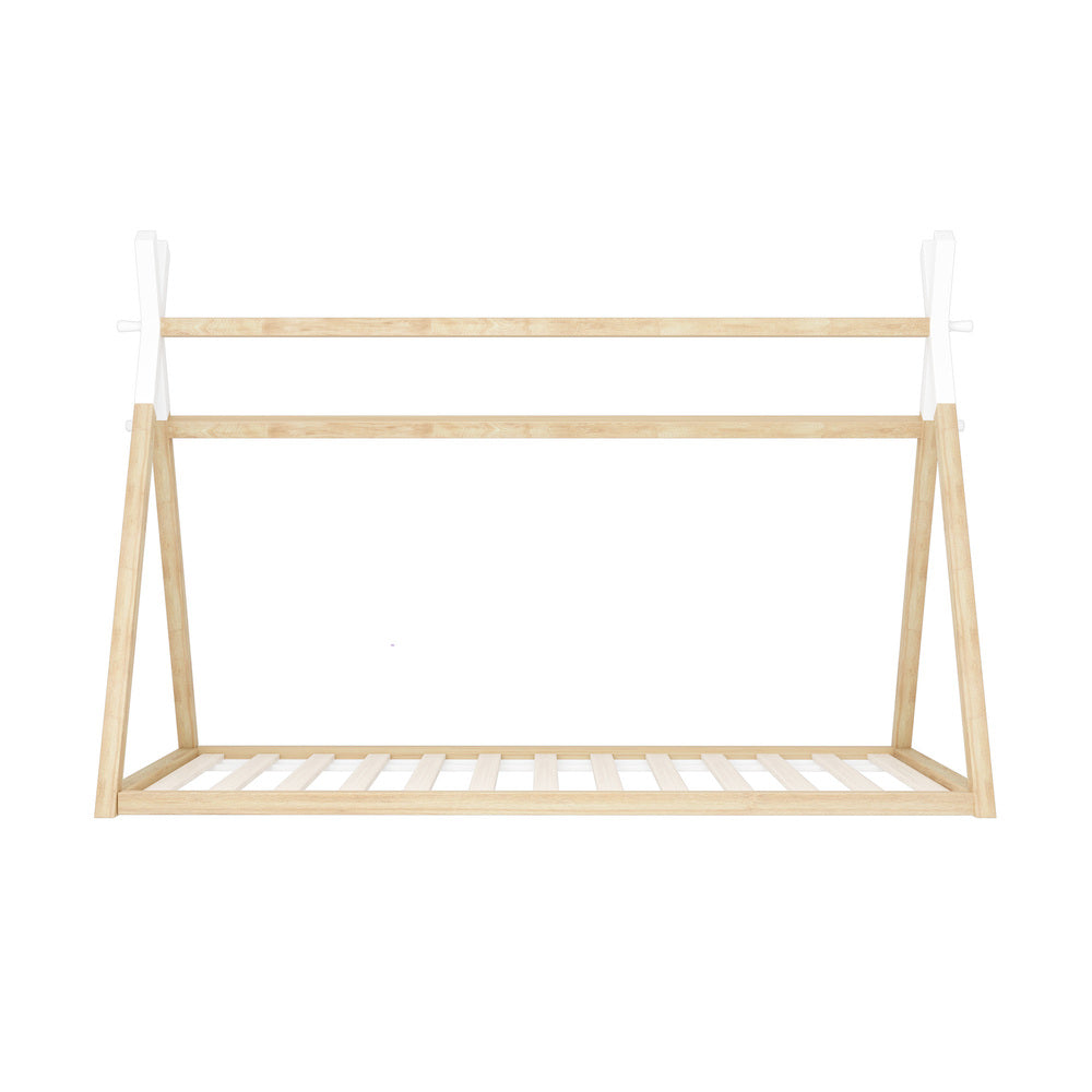 Alessa Teepee King Single Bed Frame White