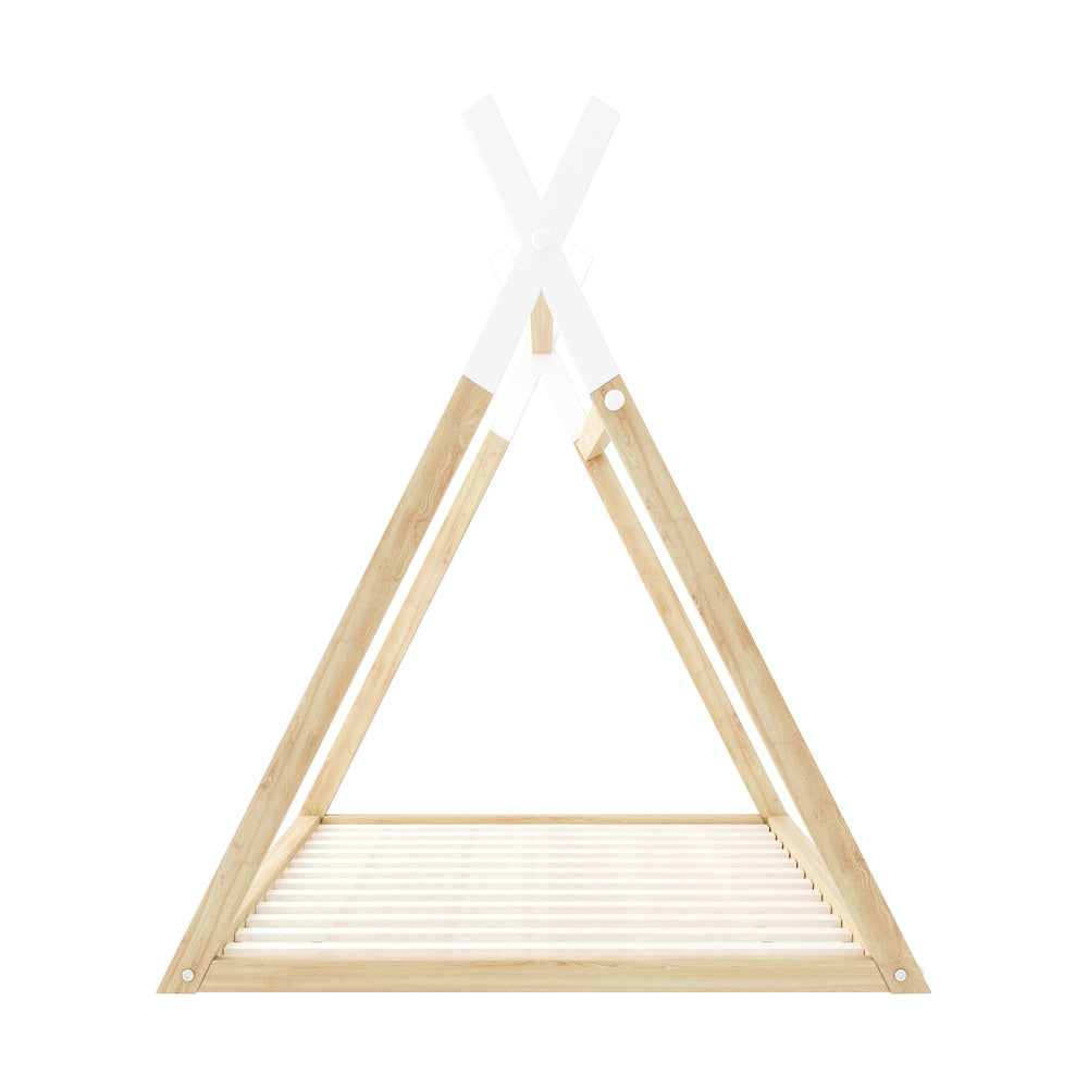 Alessa Teepee King Single Bed Frame White