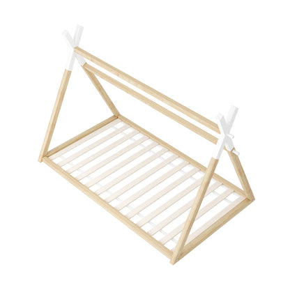 Alessa Teepee King Single Bed Frame White