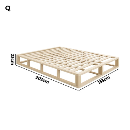 Apato Pinewood Bed Base - Queen