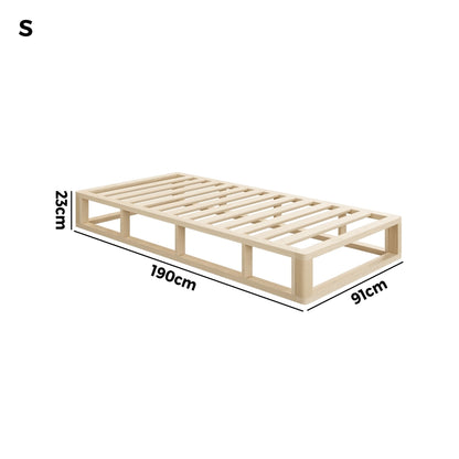 Apato Pinewood Bed Base - Single