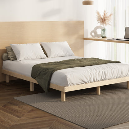Monty Bed Frame King Single Cream