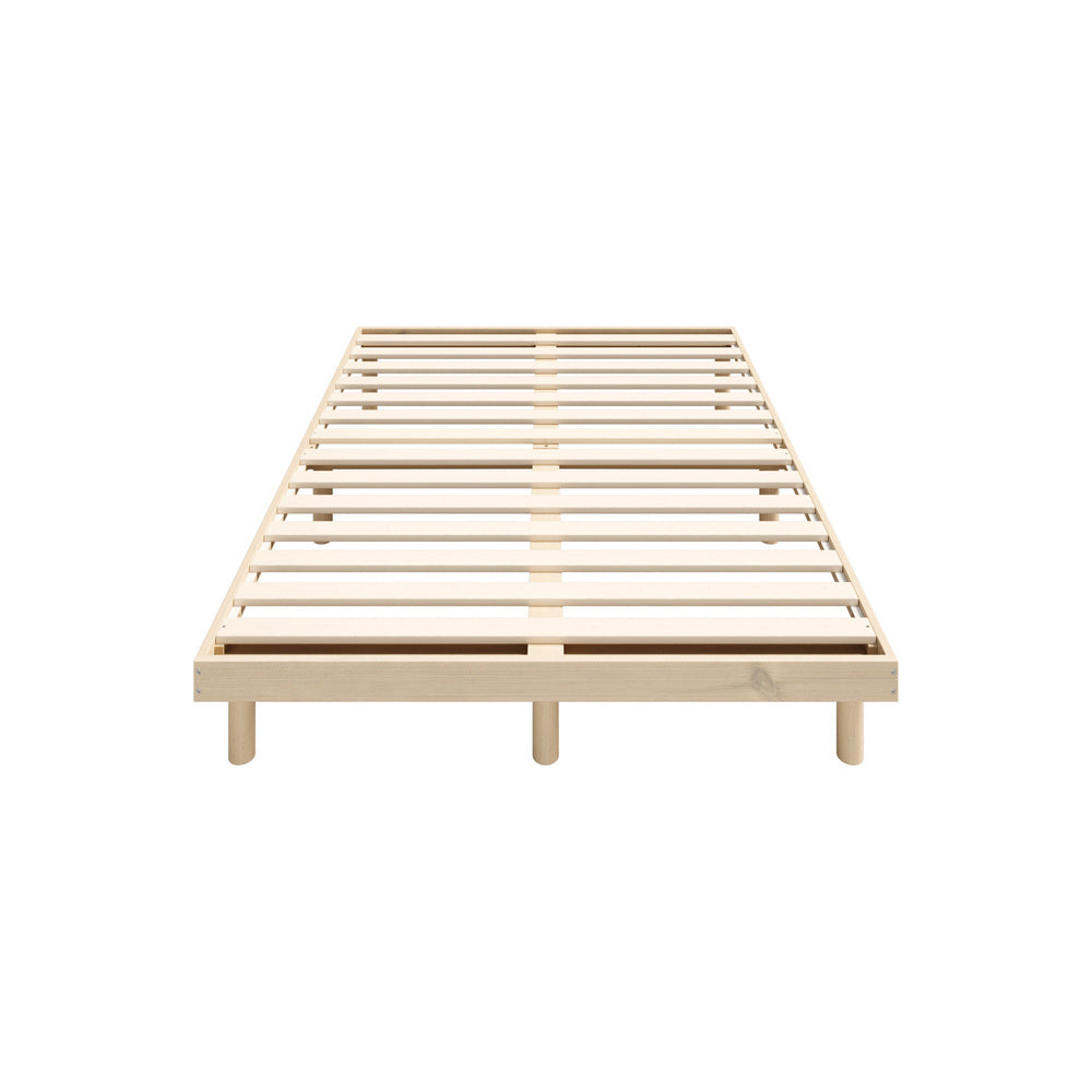 Monty Bed Frame King Single Cream