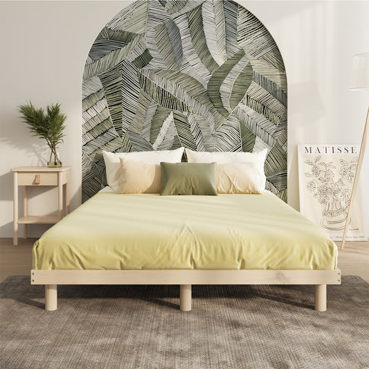 Monty Bed Frame King Single Cream
