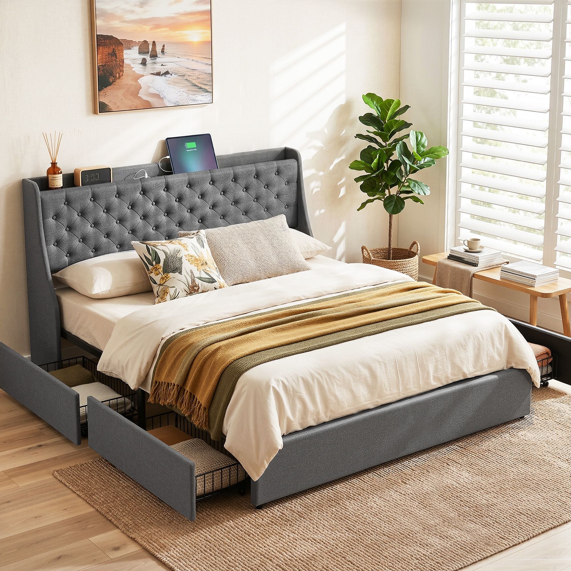 Marcus 4 Drawer Bed Frame King