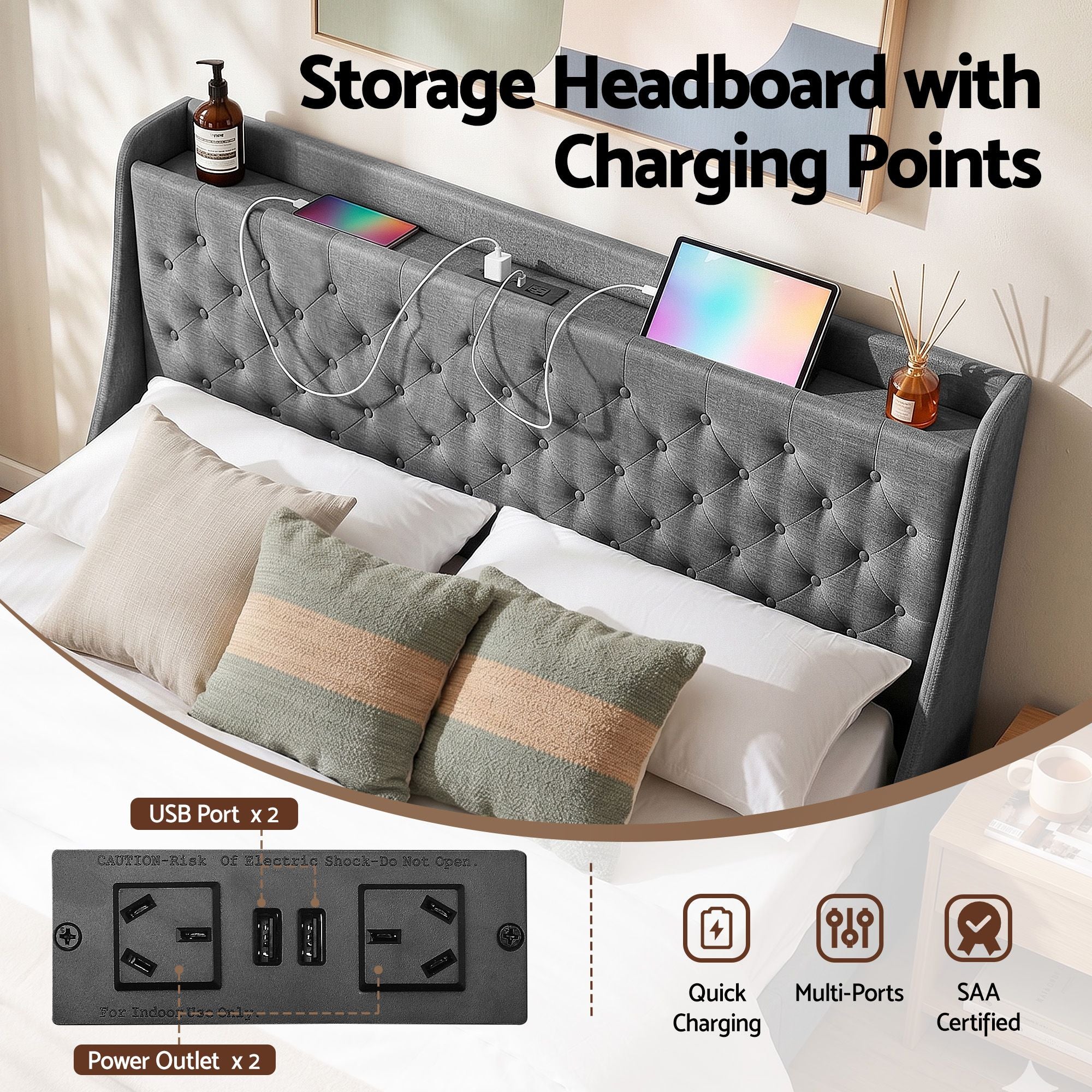 Marcus 4 Drawer Bed Frame King