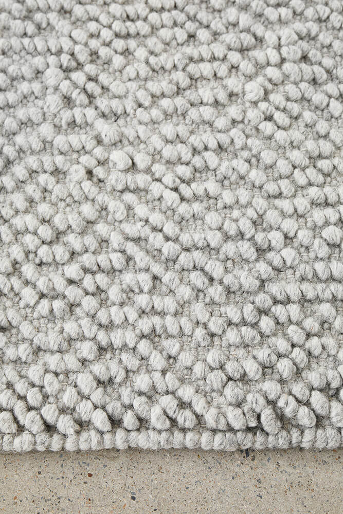 Boucle Grey Rug 320 x 230 CM