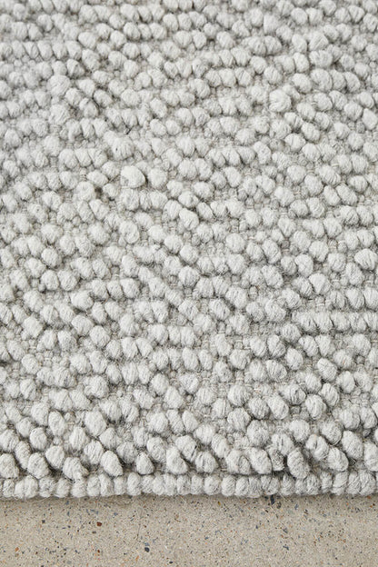 Boucle Grey Rug 320 x 230 CM