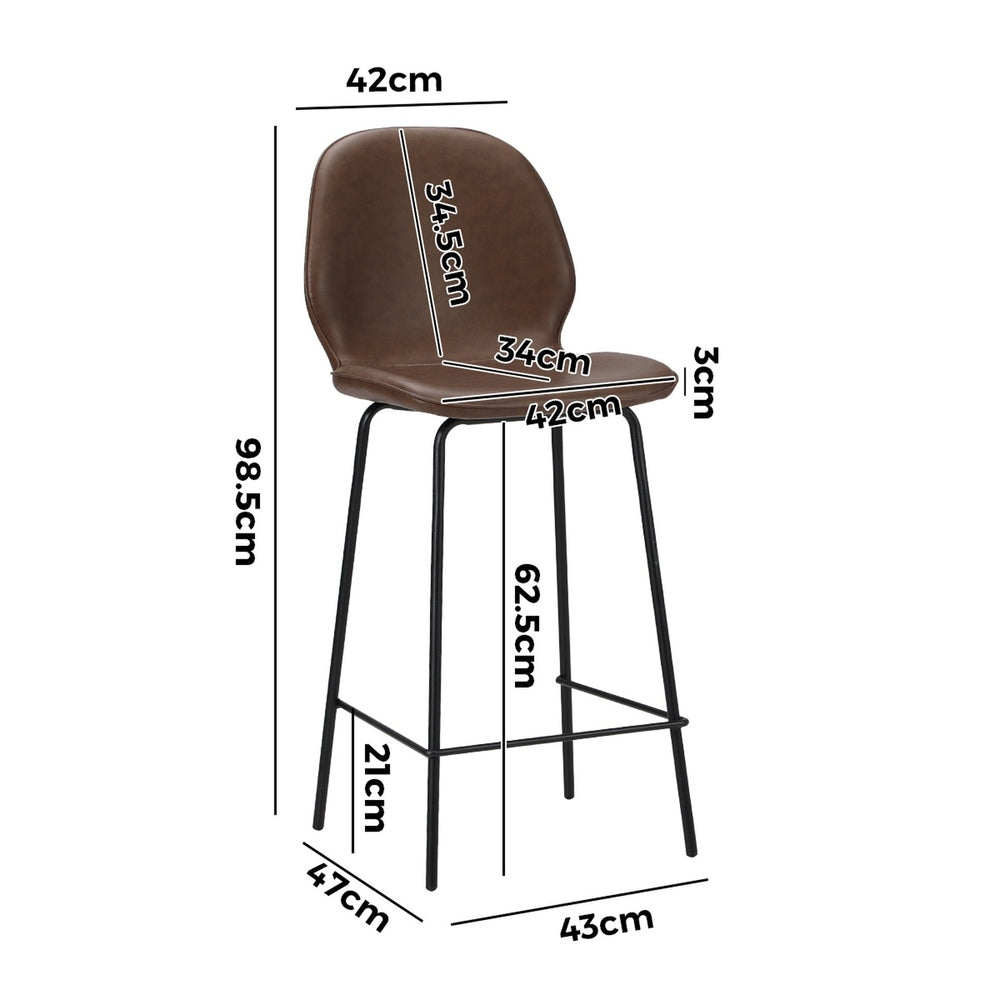Miyo Faux Leather Bar Stools