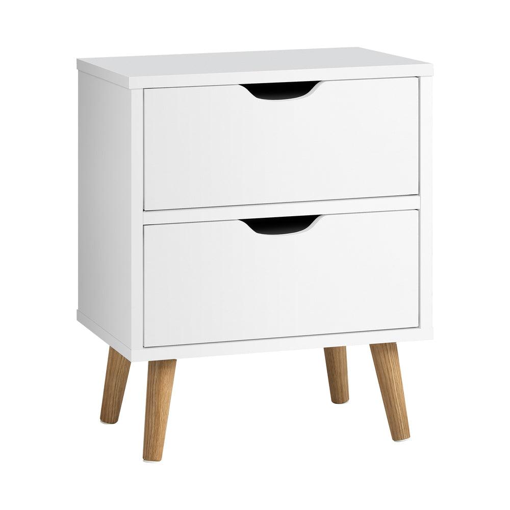 Aldan 2 Drawer Bedside Table