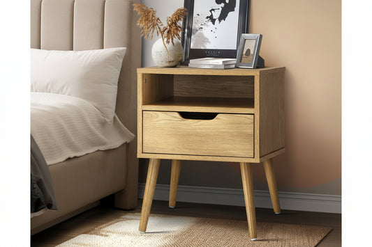 Aldan 1 Drawer Bedside Table