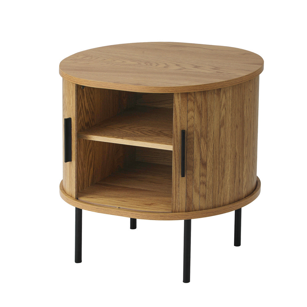 Crown Bedside Table Natural