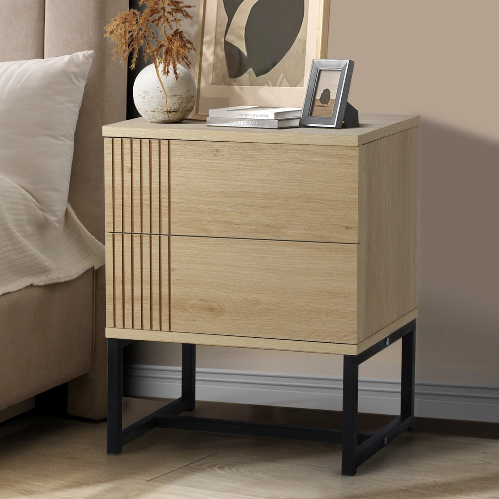 Michaela Bedside Table Natural