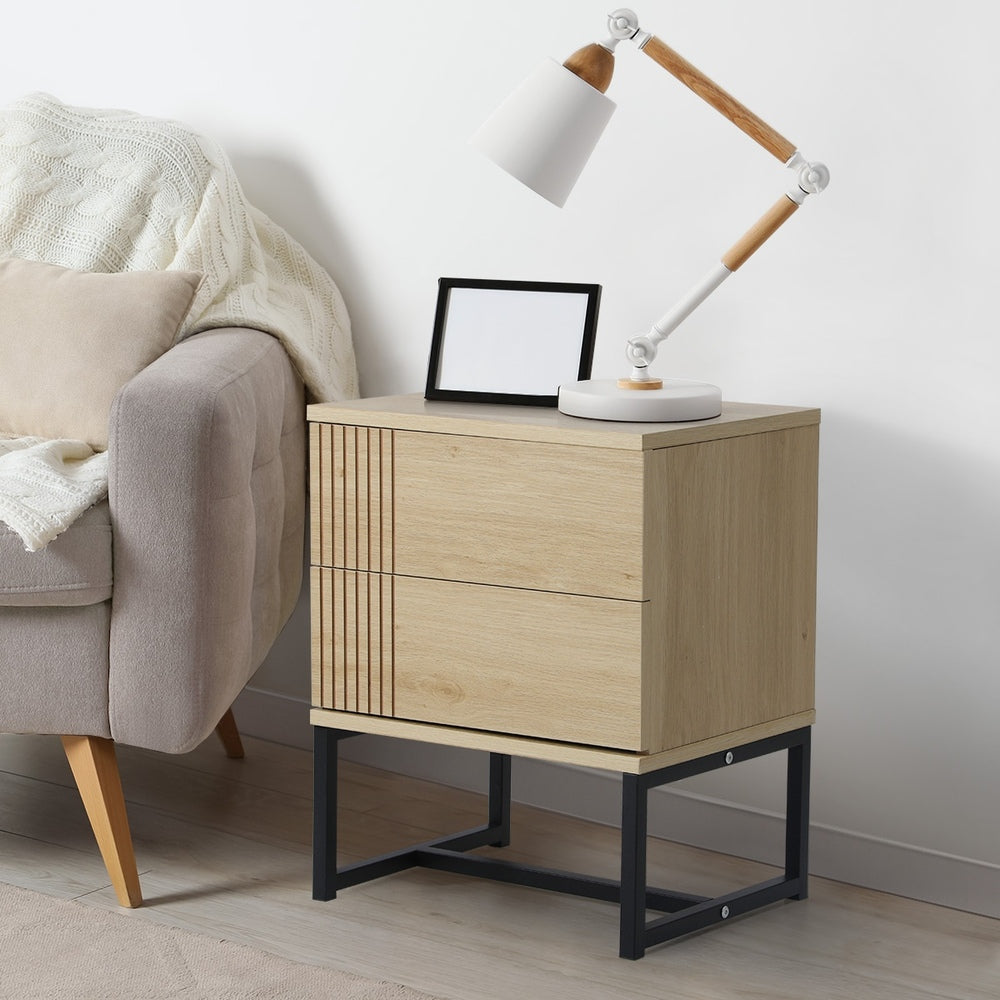 Michaela Bedside Table Natural