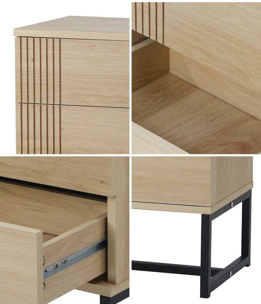 Michaela Bedside Table Natural