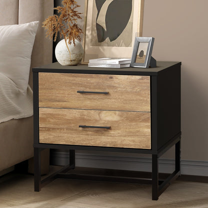 Xyla 2 Drawer Bedside Table