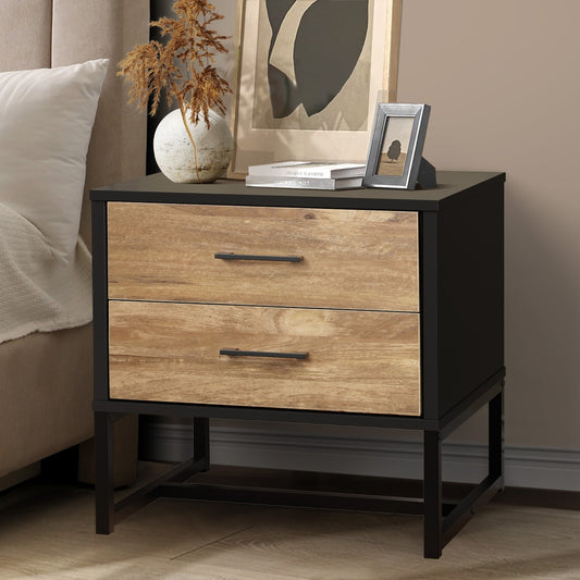 Xyla 2 Drawer Bedside Table
