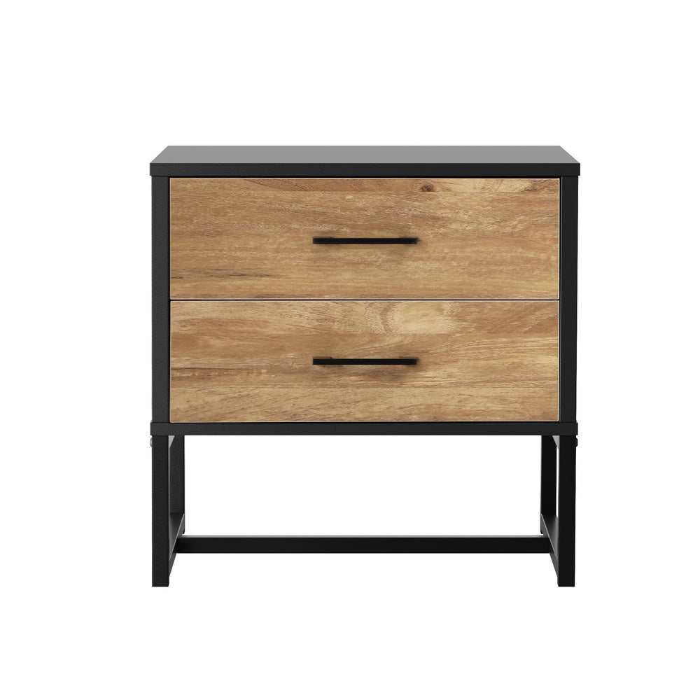 Xyla 2 Drawer Bedside Table