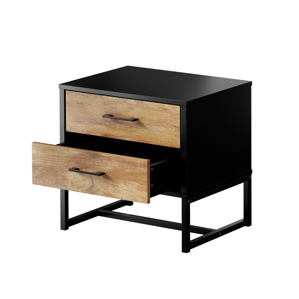 Xyla 2 Drawer Bedside Table