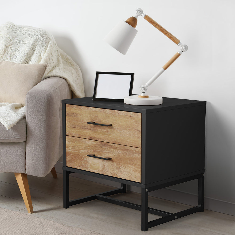 Xyla 2 Drawer Bedside Table