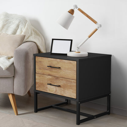 Xyla 2 Drawer Bedside Table