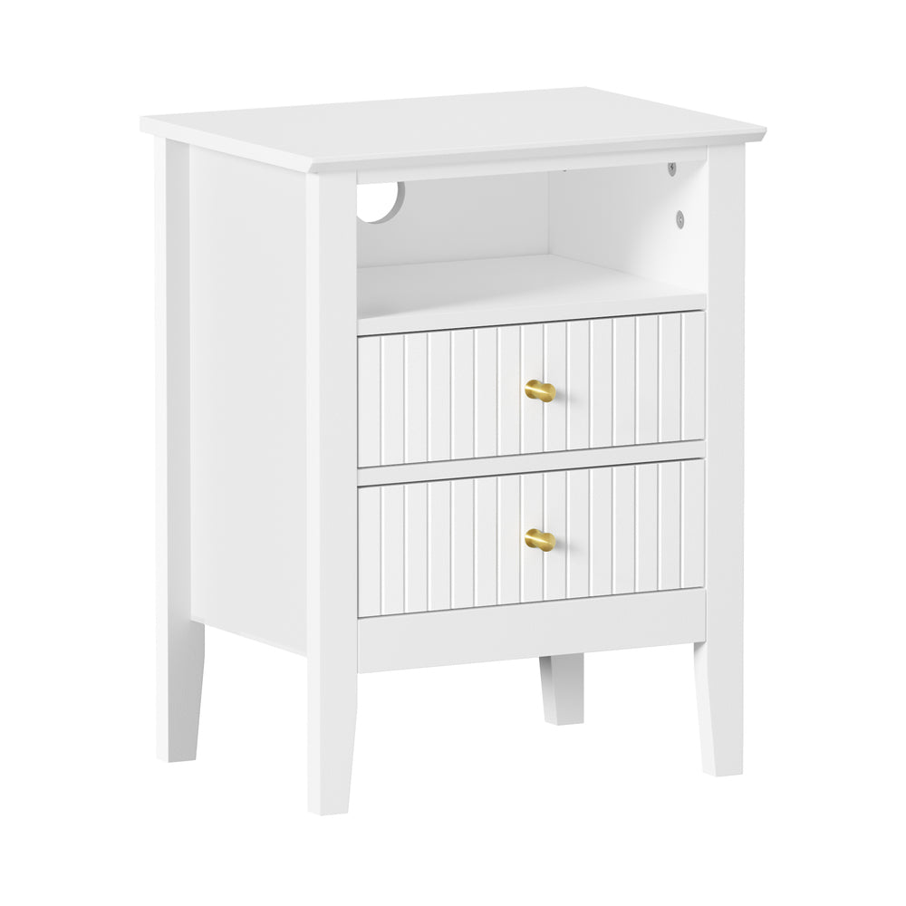 Vera Bedside Table with Shelf