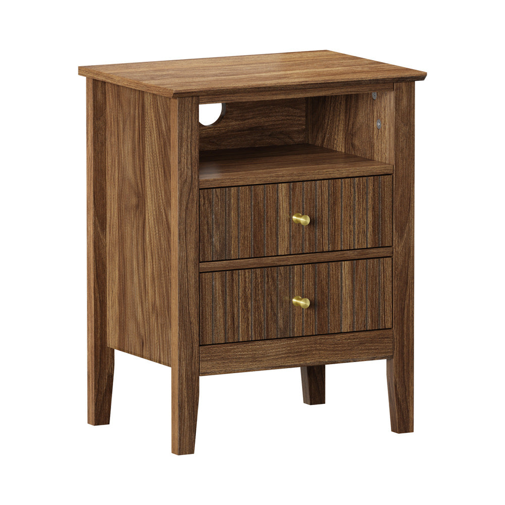 Vera Bedside Table with Shelf