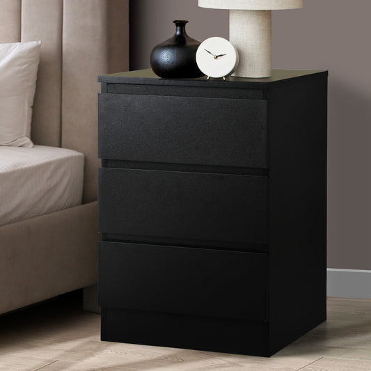 Carolla 3 Drawer Bedside Table