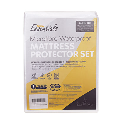 Essentials Waterproof Mattress Protector Set