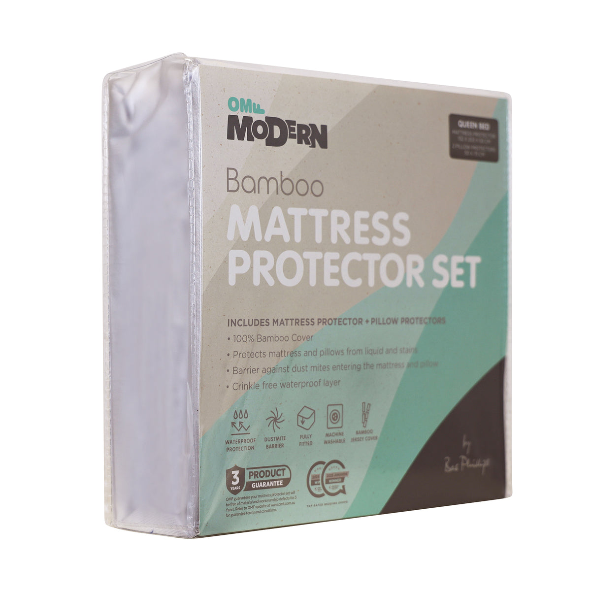 Modern Bamboo Mattress Protector Set