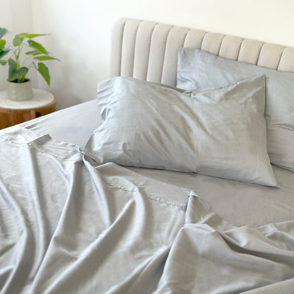 Modern Bamboo Blend Sheet Set- Pewter