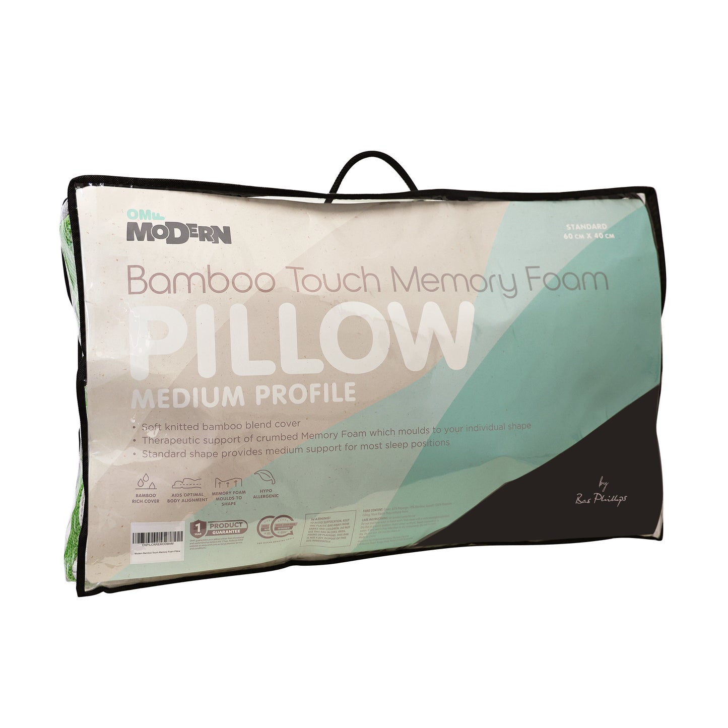 Modern Bamboo Touch Memory Foam Pillow