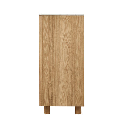 Coney Faux Marble 4 Drawer Chest Natural